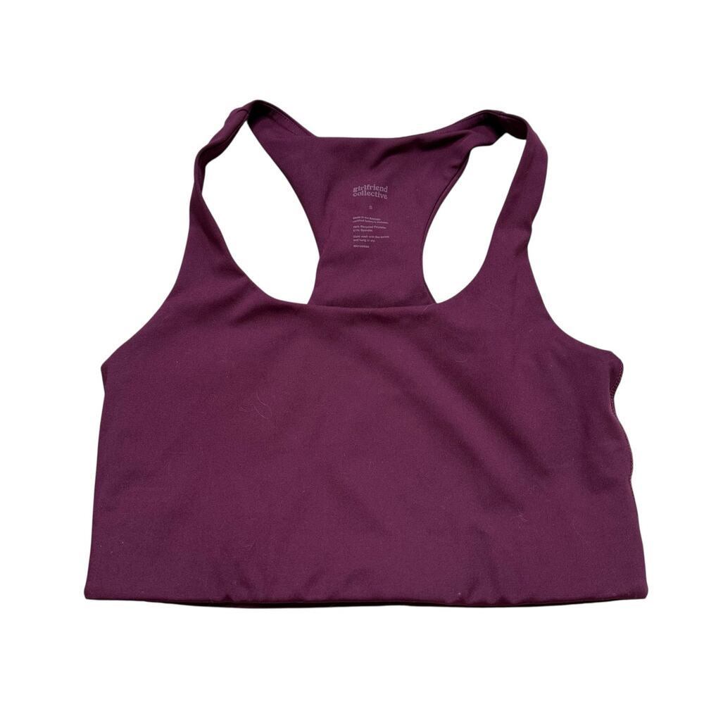 GIRLFRIEND‎ COLLECTIVE Burgundy Purple Workout Gym Sports Bra Women's Size Small